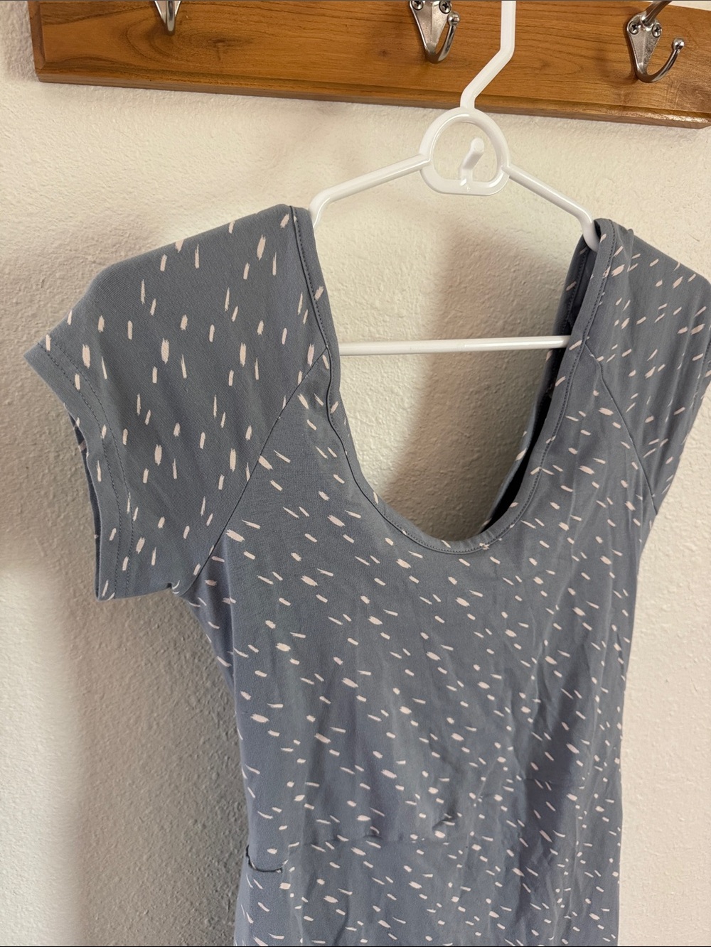 Pact Helena Cross Back Geometric Print Fit & Flare Mini Dress Comfy Casual Vacay - Picture 3 of 7